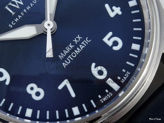 MIROTIME 0508 DailyWear Pilot Mark XX BLSF 1:1 Best Edition Blue Dial on Blue Leather Strap MIYOTA 7022